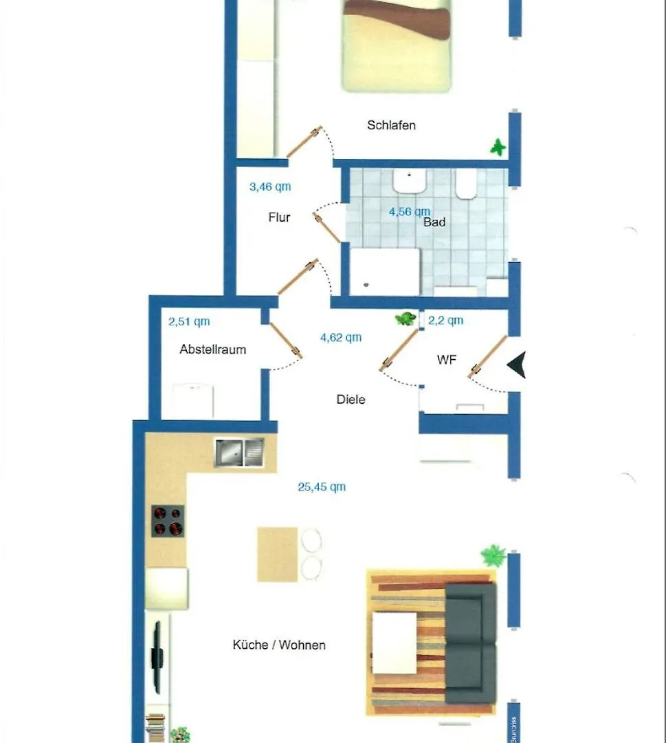 Apartment Palazzo Exclusiv Appartment - Kontaktlos, Arbeiten in traumafter Umgebung! Tegernsee